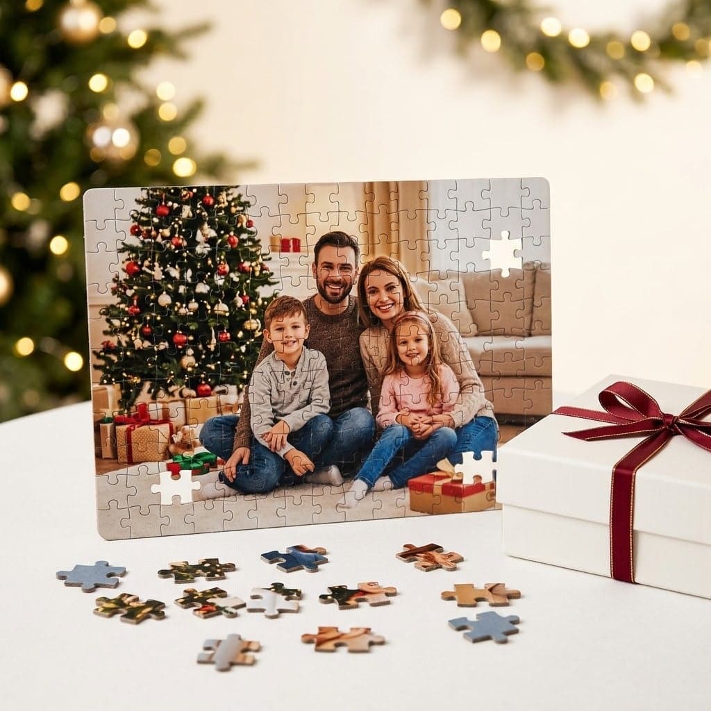 Puzzle personalizat cu poză — Crăciun