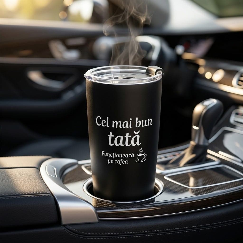 Pahar termic personalizat, cadou pentru tată