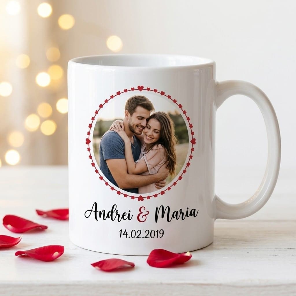 Cană pentru cuplu personalizată — aniversare