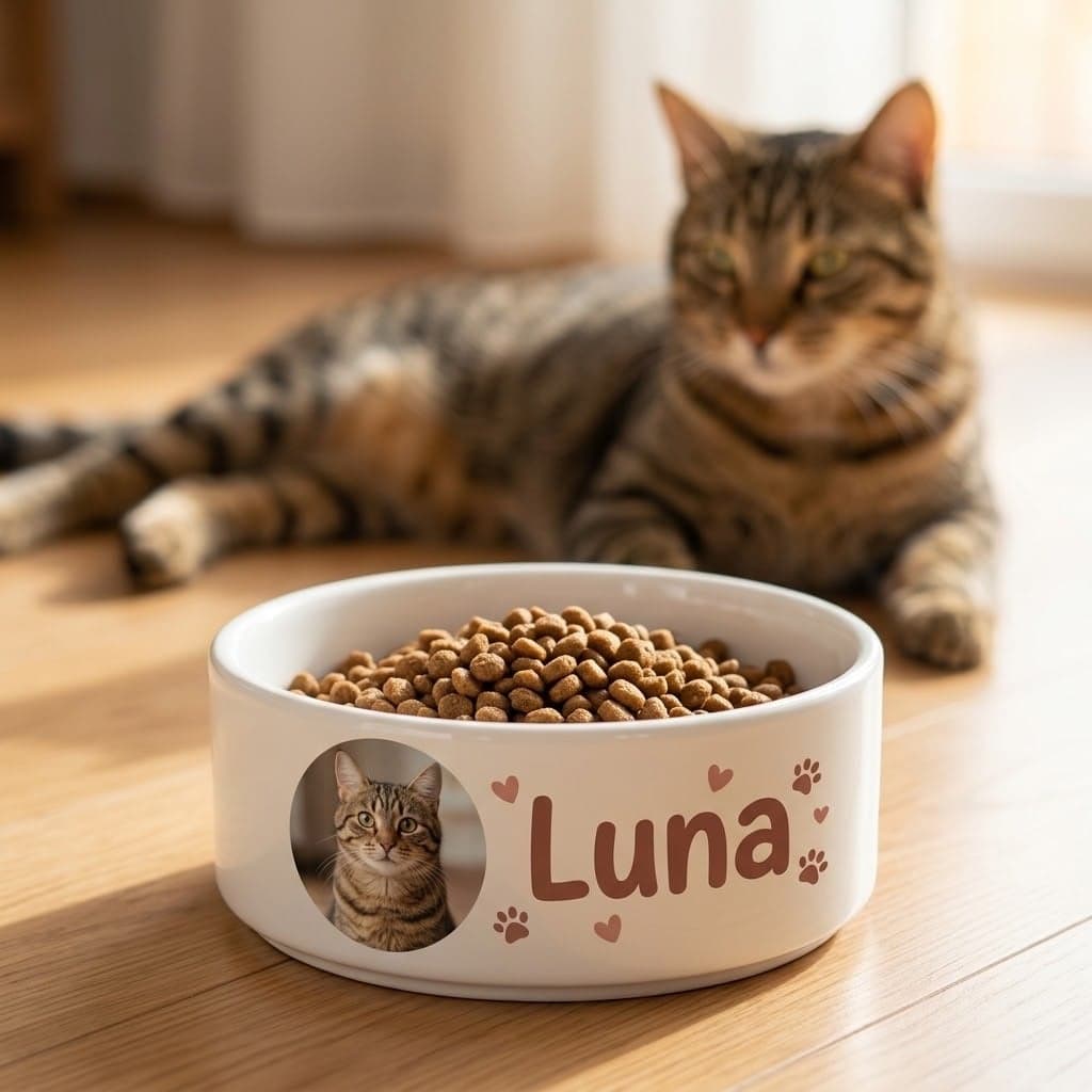 Bol personalizat cu numele animalului — iubitori de animale