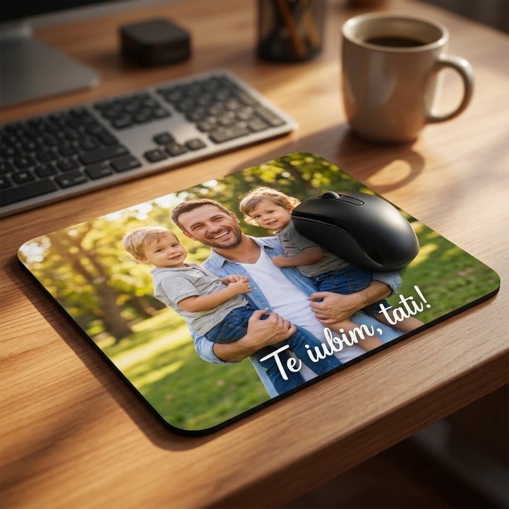 Mousepad personalizat pentru tată