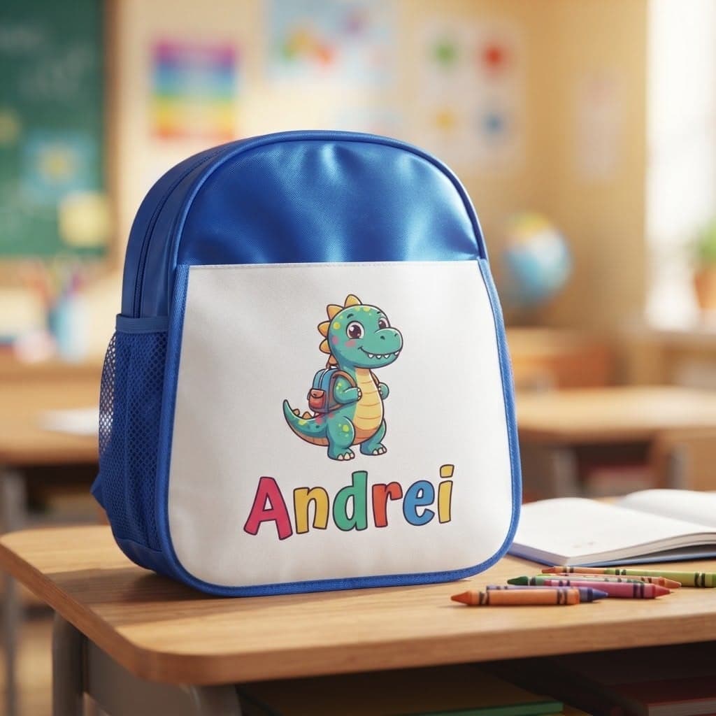 Ghiozdan pentru copii personalizat cu nume