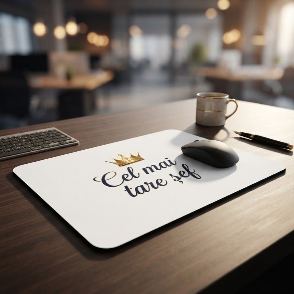 Mousepad personalizat pentru șef