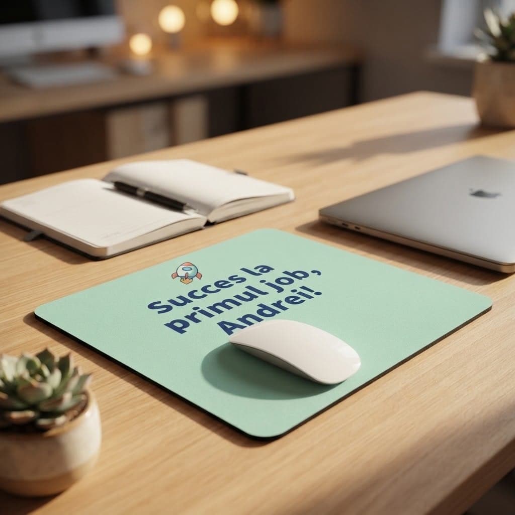 Mousepad personalizat pentru primul job