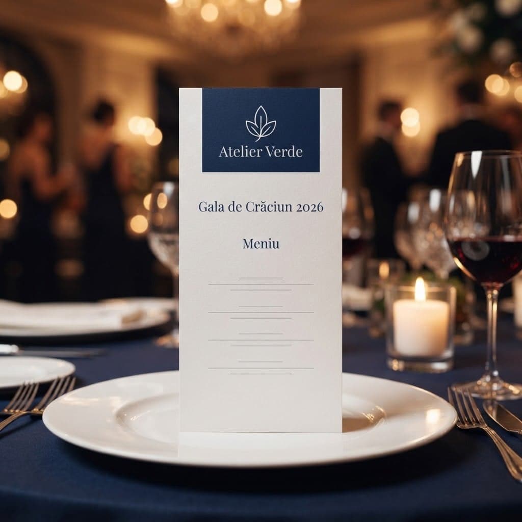 Meniu personalizat pentru eveniment corporate