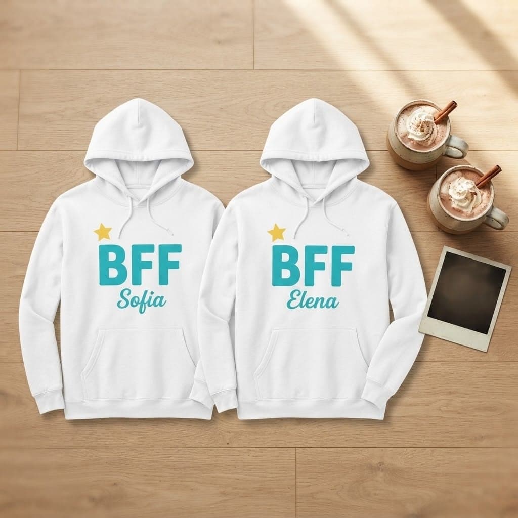 Hanorac personalizat pentru prieteni