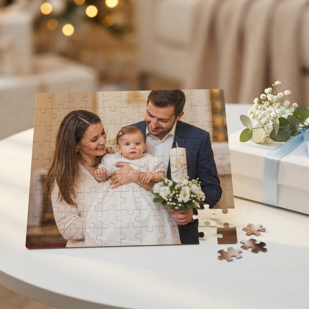 Puzzle personalizat cu poză — botez