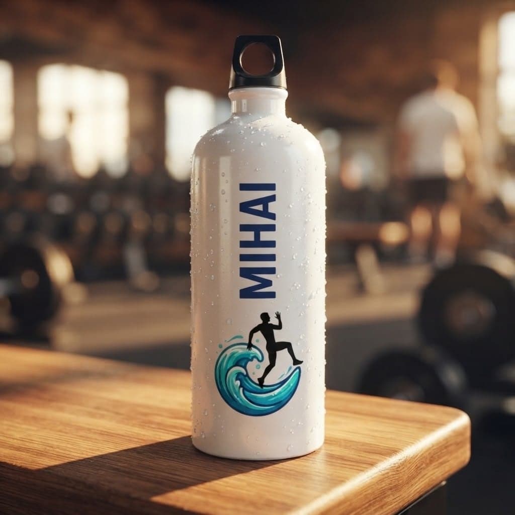 Bidon sport din aluminiu personalizat, 750 ml