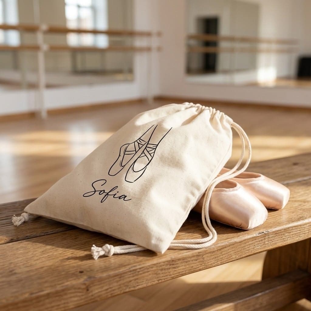 Sac din bumbac pentru pantofi, personalizat