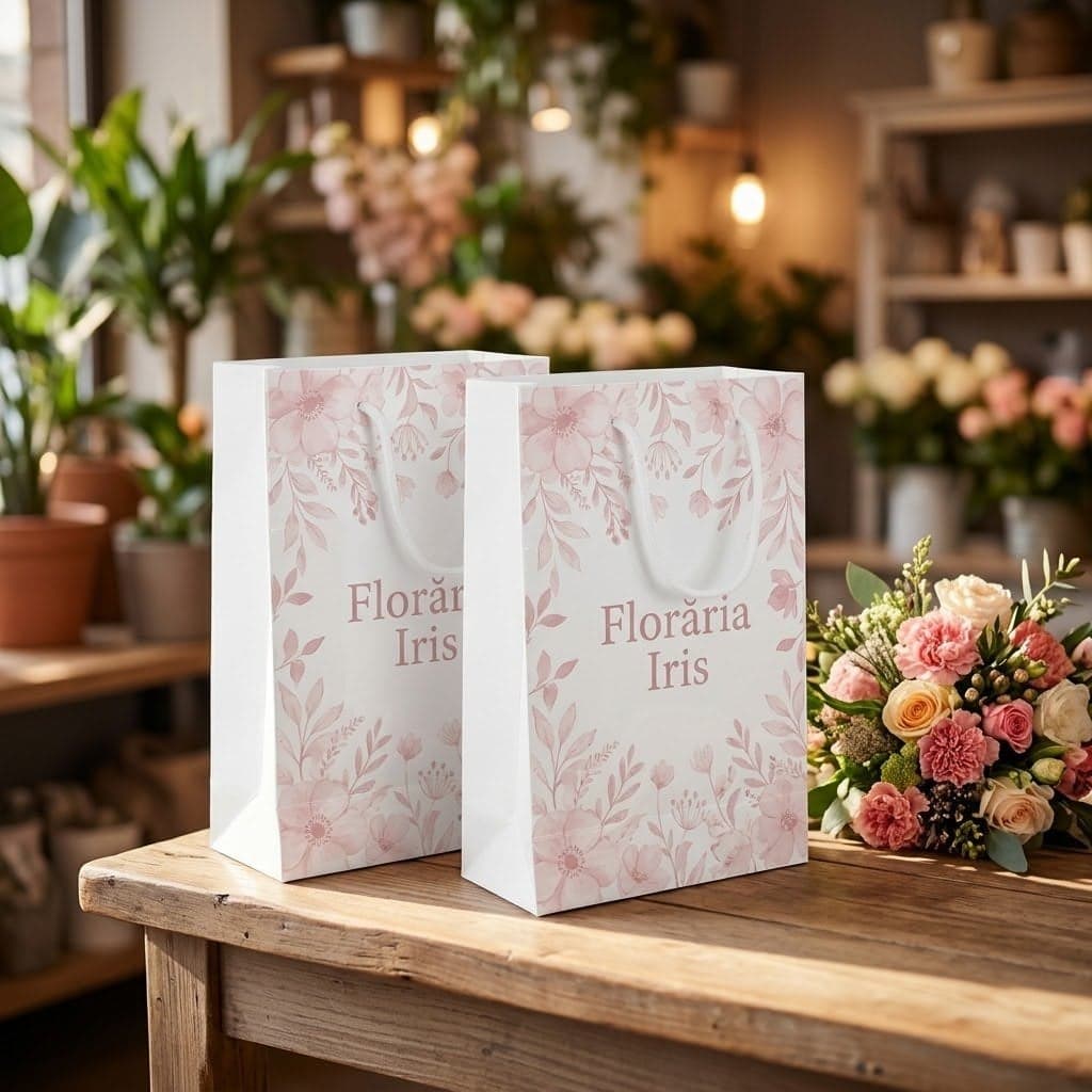 Pungi de cadou personalizate, set de 5